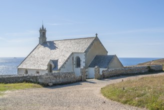 Chapel Saint-They at Pointe du Van, a promontory in Brittany, France