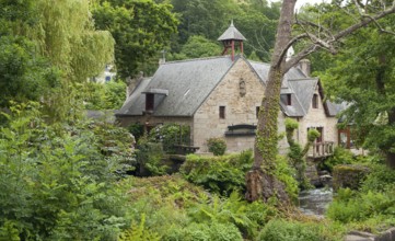 Idyllic scenery at Pont-Aven, a commune in the Finistere department of Brittany in northwestern