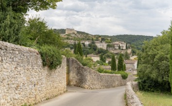 Scenery around Vaison-la-Romaine, a town in the Vaucluse department in the Provence region in