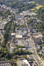 Aerial view, Hagener Straße in the district In der Bredde in Gevelsberg, Ruhr area, North