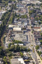 Aerial view, Hagener Straße in the district In der Bredde in Gevelsberg, Ruhr area, North