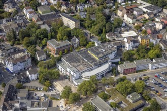 Aerial view, Kaufland supermarket in the district Haufe in Gevelsberg, Ruhr area, North