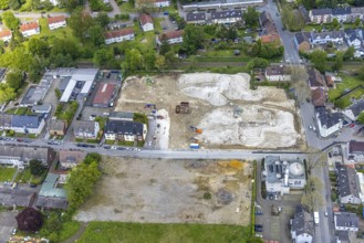 Aerial view, demolition furniture store Tacke, Bramsfeld, mosque Türkisch-Islamischer KulturVerein