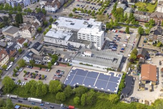 Aerial photo, construction site Glückauf-Center, planned refurbishment and renovation, Gladbeck,