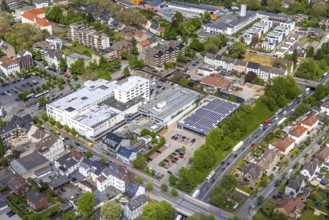 Aerial photo, construction site Glückauf-Center, planned refurbishment and renovation, Gladbeck,