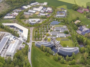 Aerial view, IWG Innovationszentrum Wiesenbusch Gladbeck, Gewerbepark Am Wiesenbusch, Rentfort,