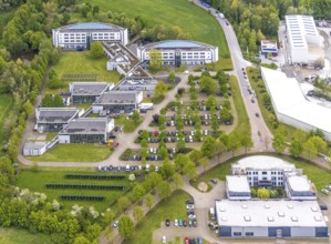 Aerial view, IWG Innovationszentrum Wiesenbusch Gladbeck, Gewerbepark Am Wiesenbusch, Rentfort,