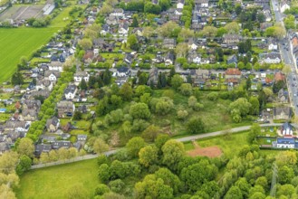 Aerial view, potential new development area at Johowstraße, Rentfort, Gladbeck, Ruhr area, North