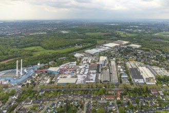 Aerial view, industrial park Ellinghorst, Beisenstraße, Bottroper Straße, Ellinghorst, Gladbeck,