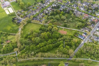 Aerial view, potential new development area at Johowstraße, Rentfort, Gladbeck, Ruhr area, North
