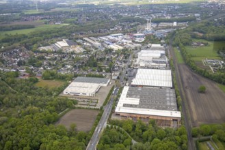 Aerial view, industrial park Ellinghorst, Beisenstraße, Bottroper Straße, Ellinghorst, Gladbeck,
