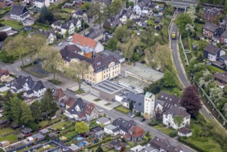 Aerial photo, Jordan-Mai-Schule, Zweckel, Gladbeck, Ruhr area, North Rhine-Westphalia, Germany,
