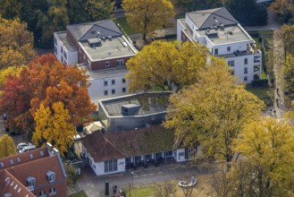 Aerial view, Neue Galerie Gladbeck in Gladbeck, Ruhr area, North Rhine-Westphalia, Germany, DE,