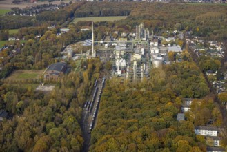 Aerial view, Ineos Phenol chemical plant in the district of Zweckel in Gladbeck, Ruhr area, North
