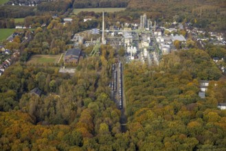 Aerial view, Ineos Phenol chemical plant in the district of Zweckel in Gladbeck, Ruhr area, North