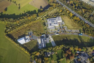 Aerial view, industrial estate Hegestraße and Heinrich-Hertz-Straße with Lenord, Baür & Co. GmbH in