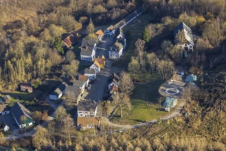 Aerial photograph, LWL-Freilichtmuseum Hagen, Eilpe, Hagen, Ruhr area, North Rhine-Westphalia,