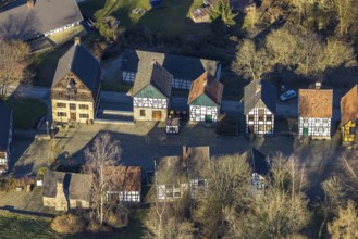 Aerial photograph, LWL-Freilichtmuseum Hagen, Eilpe, Hagen, Ruhr area, North Rhine-Westphalia,