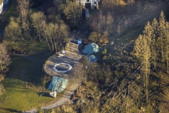 Aerial photograph, LWL-Freilichtmuseum Hagen, Eilpe, Hagen, Ruhr area, North Rhine-Westphalia,