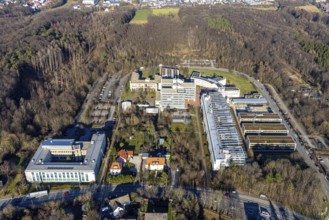Aerial view, FernUniversität in Hagen, university district, Hagen, Ruhr area, North