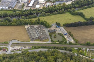 Aerial photo, Heermann GmbH in Barmerfeld in the district Hohenlimburg in Hagen, Ruhr area, North