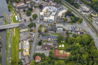 Aerial view, St. Boniface Catholic Church, Old Wineyard School and St. Boniface Day Care Centre in