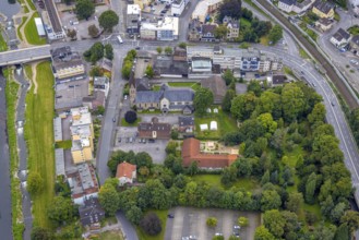 Aerial view, St. Boniface Catholic Church, Old Wineyard School and St. Boniface Day Care Centre in