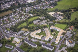 Aerial view, Friedrich-Harkort Grundschule Quambusch an der Twittingstraße in the district
