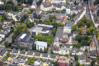 Aerial view, Realschule Haspe and Ernst-Eversbusch-Schule in the district Haspe in Hagen, Ruhr