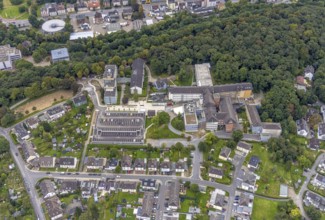 Aerial view, Evangelisches Krankenhaus Hagen-Haspe und Evangelisches Alten- und Pflegeheim Haspe im