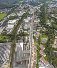 Aerial view, shopping centre and commercial area Enneper Straße and Hagener Straße in the district