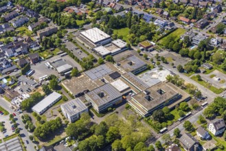 Aerial view, school centre with Joseph-König-Gymnasium, Alexander-Lebenstein-Realschule and