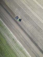 Field work, tractor, ploughing, cultivating, sowing peas, fertilising, agricultural work,