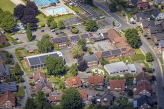 Aerial photo, primary school Sythen, Sythen, Haltern am See, Ruhr area, North Rhine-Westphalia,