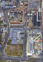 Aerial view Chattanoogaplatz with CinemaxX Hamm in Hamm, Ruhr area, North Rhine-Westphalia,