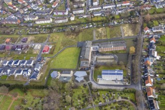Aerial view of the new development area Am Beisenkamp between Beisenkamp-Gymnasium and