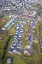 Aerial view of the new development area Am Beisenkamp between Beisenkamp-Gymnasium and
