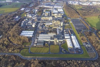 Aerial view DuPont and DuBay Polymer GmbH in the district of Uentrop in Hamm, Ruhr area, North