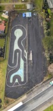 Aerial photo model training area at the Römerstraße in Hamm, Ruhr area, North Rhine-Westphalia,