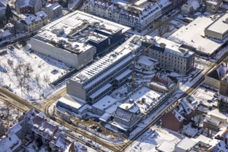 Aerial view, Cinemaxx cinema, Hamm, new building of the media house for the Westfälischer Anzeiger