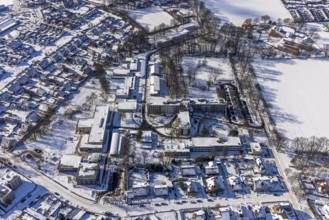 Aerial view, School in the Heithof, LWL-Berufskolleg - Fachschulen Hamm, School for the sick in the