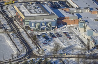 Aerial view, Westpress-Arena, Uentrop, Hamm, Ruhr area, North Rhine-Westphalia, Germany, DE,