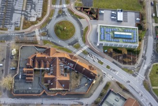 Aerial view MaxiCenter in Hamm, Ruhr area, North Rhine-Westphalia, Germany, DE, shopping, shopping