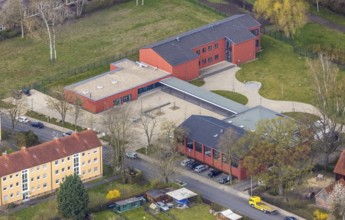 Aerial view, district centre Hamm-Norden, Bockum-Hövel, Hamm, Ruhr area, North Rhine-Westphalia,
