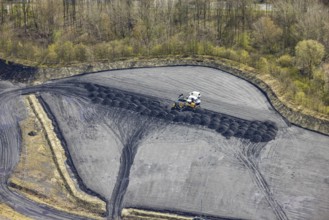 Aerial view, CreativRevier, former Ost Heinrich Robert mine, Herringen, Hamm, Ruhr area, North