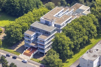 Aerial view, LAG Regional Labour Court Hamm in Uentrop, Hamm, Ruhr area, North Rhine-Westphalia,