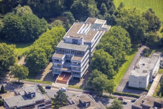 Aerial view, LAG Regional Labour Court Hamm in Uentrop, Hamm, Ruhr area, North Rhine-Westphalia,