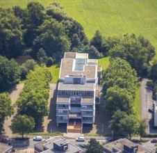 Aerial view, LAG Regional Labour Court Hamm in Uentrop, Hamm, Ruhr area, North Rhine-Westphalia,