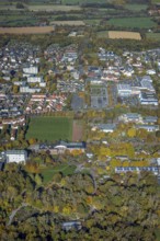 Aerial view, Maximilianpark and district Werries in the district Uentrop in Hamm, Ruhr area, North