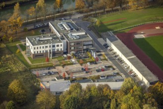 Aerial view, Reha Bad Hamm in the district Mitte in Hamm, Ruhr area, North Rhine-Westphalia,